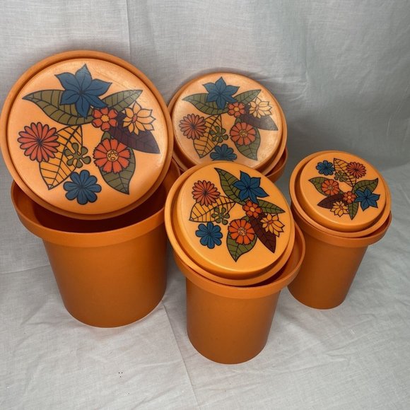 Rubbermaid Kitchen Vintage Rubbermaid Container Nesting Canisters